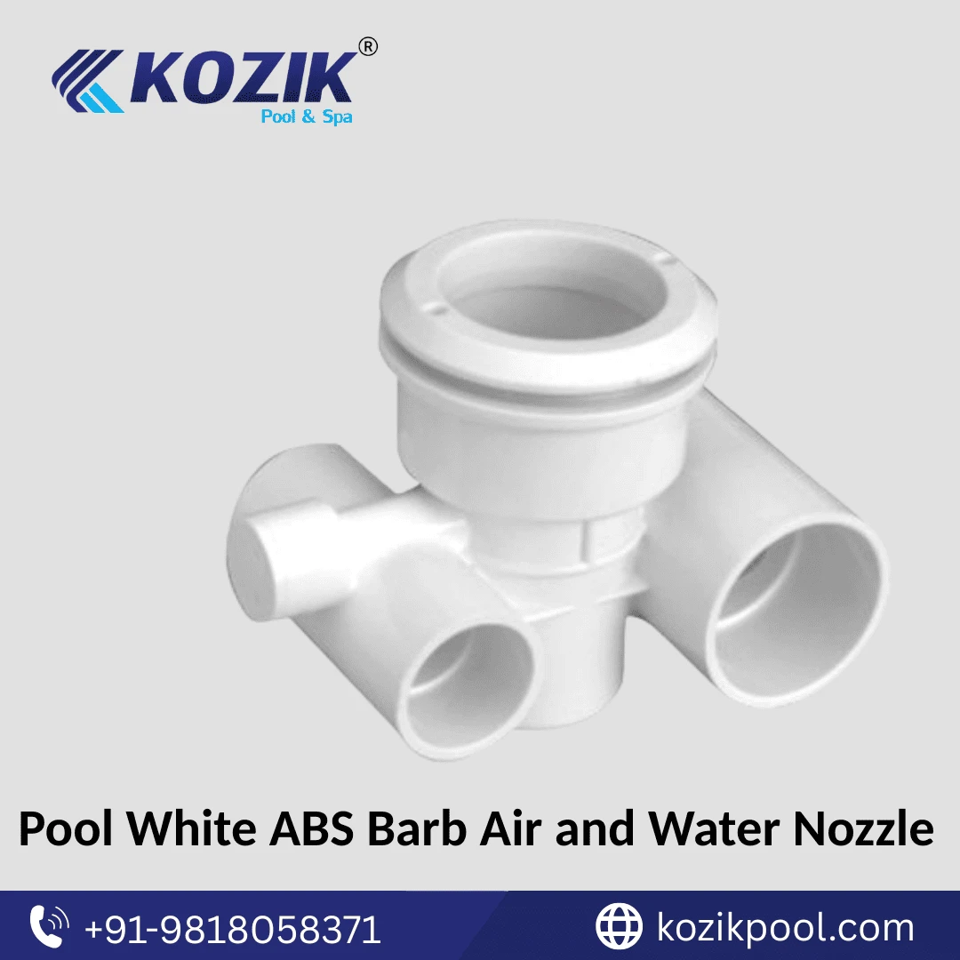 White Abs Barb Air And Water Nozzle